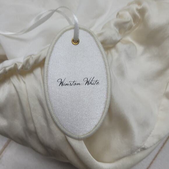 Winston white satin ombre ballet layered maxi dress - Picture 8 of 9